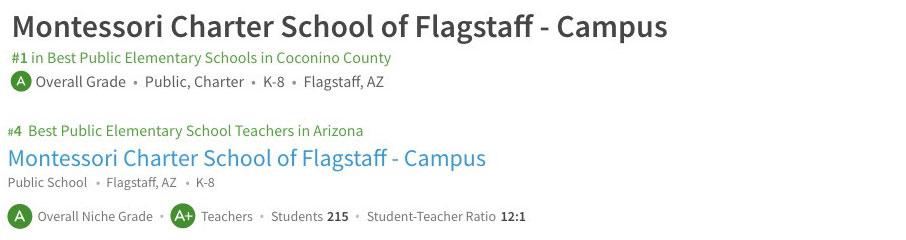 MSF Flagstaff Elementary School Niche Rating