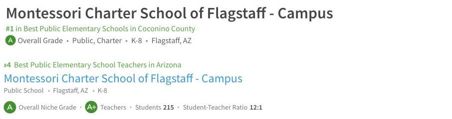 MSF Flagstaff Elementary School Niche Rating