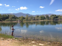 Photo of Student Fishing