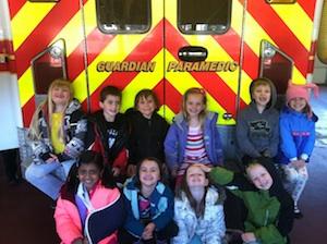 Kindergarten Field Trip to Guardian Medical Transport